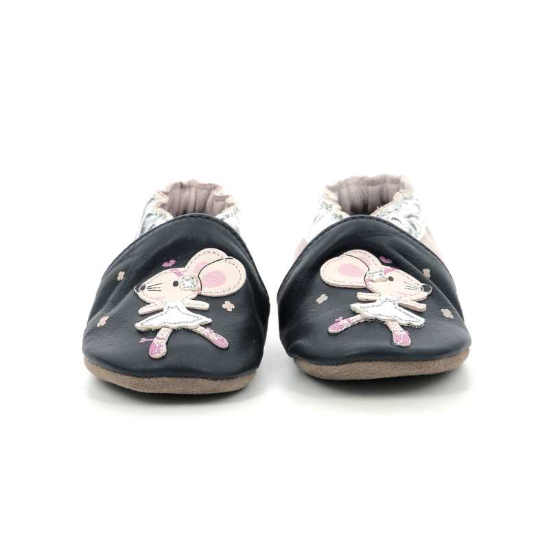 Chaussons cuir tannage vegetal Dancing Mouse