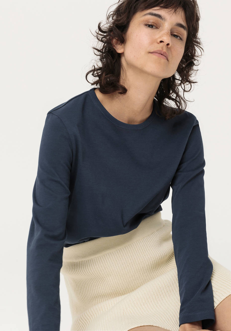 Langarmshirt aus reiner Bio-Baumwolle