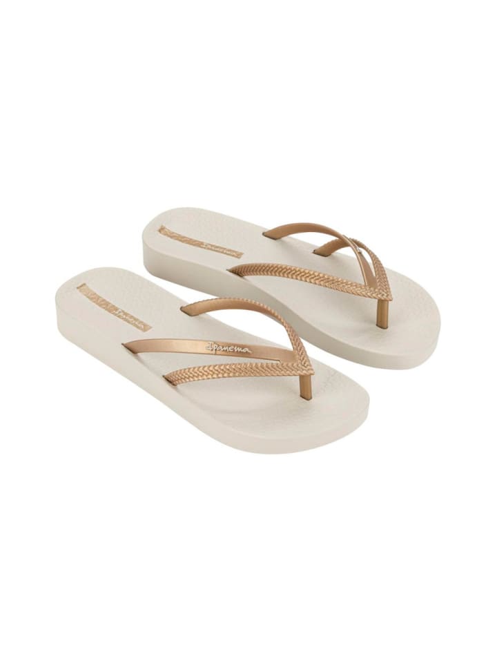 Ipanema Flip-Flops Bossa in Beige/Gold günstig kaufen