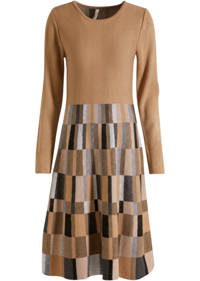 Strickkleid kariert