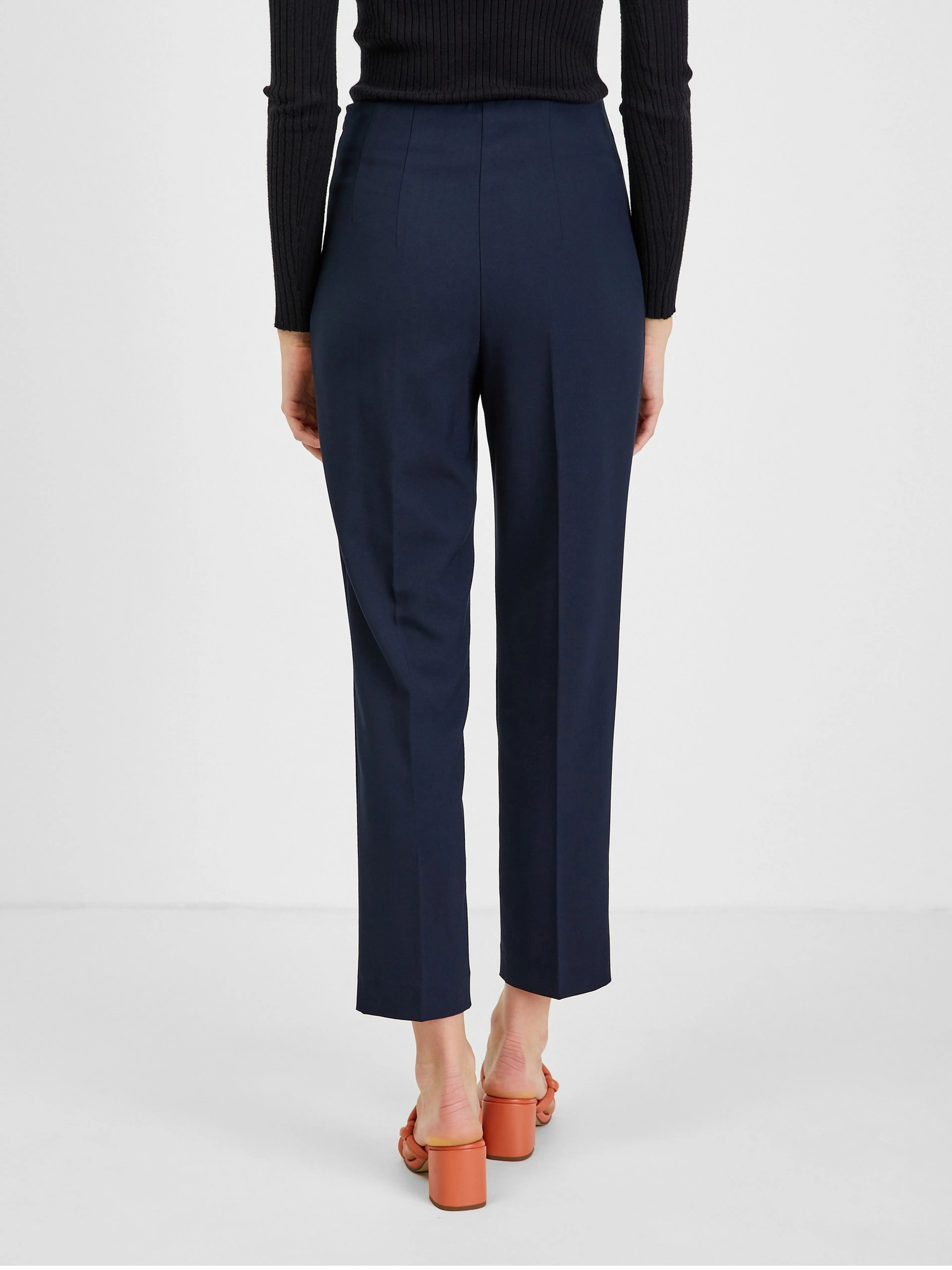 Dunkelblaue Damen-Crop-Hose ORSAY