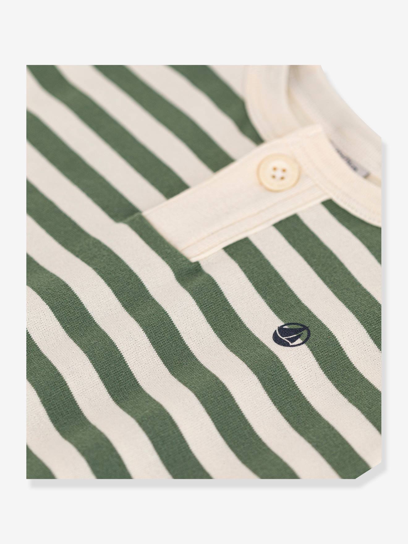 Petit Bateau Jungen T-Shirt PETIT BATEAU - grün gestreift