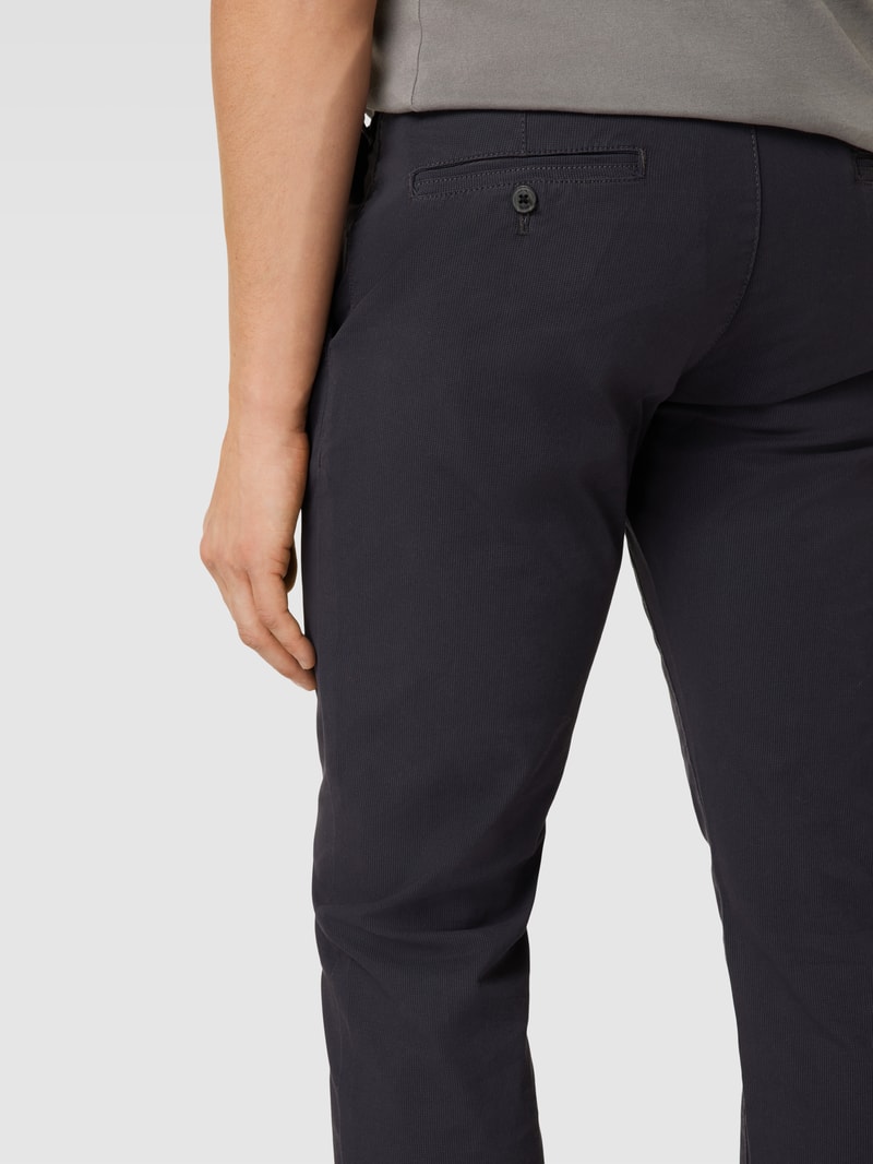 Hose im geraden Schnitt Modell 'JOHN' in marineblau