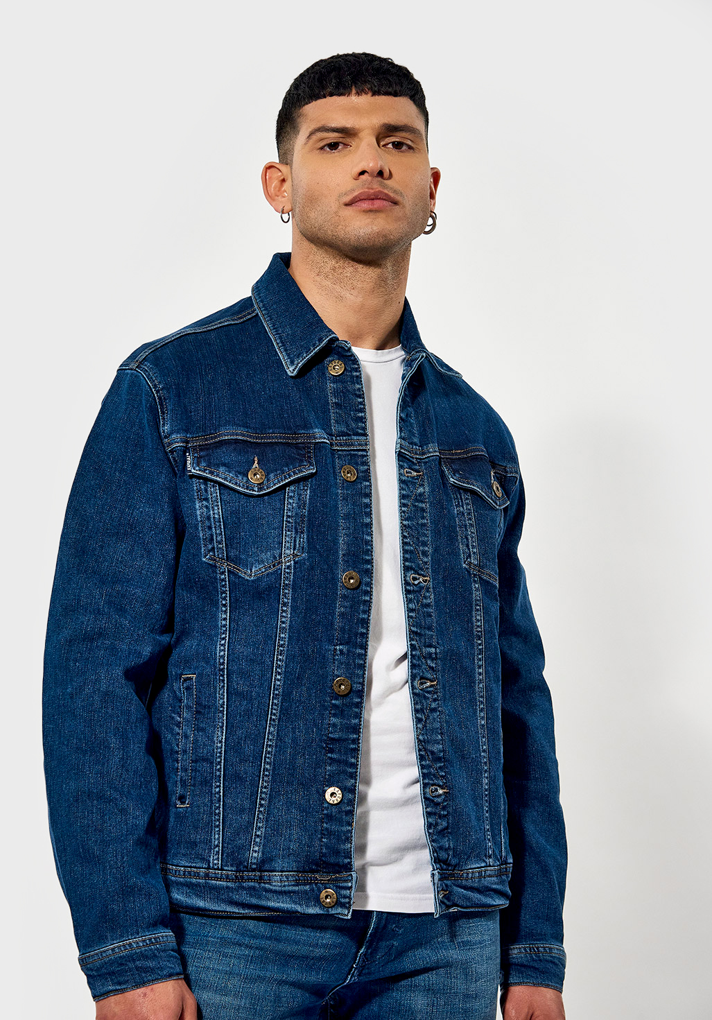 BLUNT  Veste en jean cintrée Homme