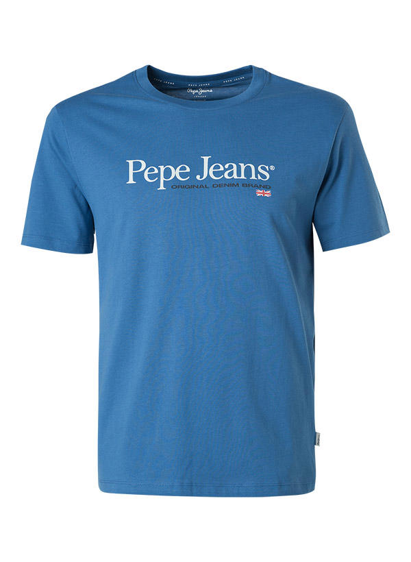 Pepe Jeans, T-Shirt, Regular Fit, Baumwolle, blau
