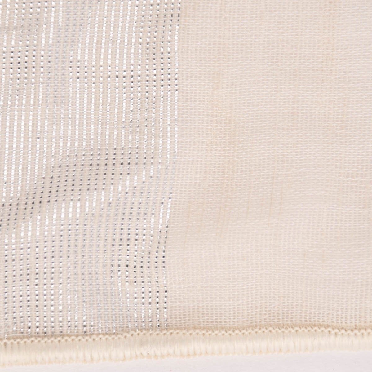 Meterware Rasch Textil Stores Shine Längsstreifen Leinenstruktur linen natur 30, halbtransparent, Kunstfaser, überbreit
