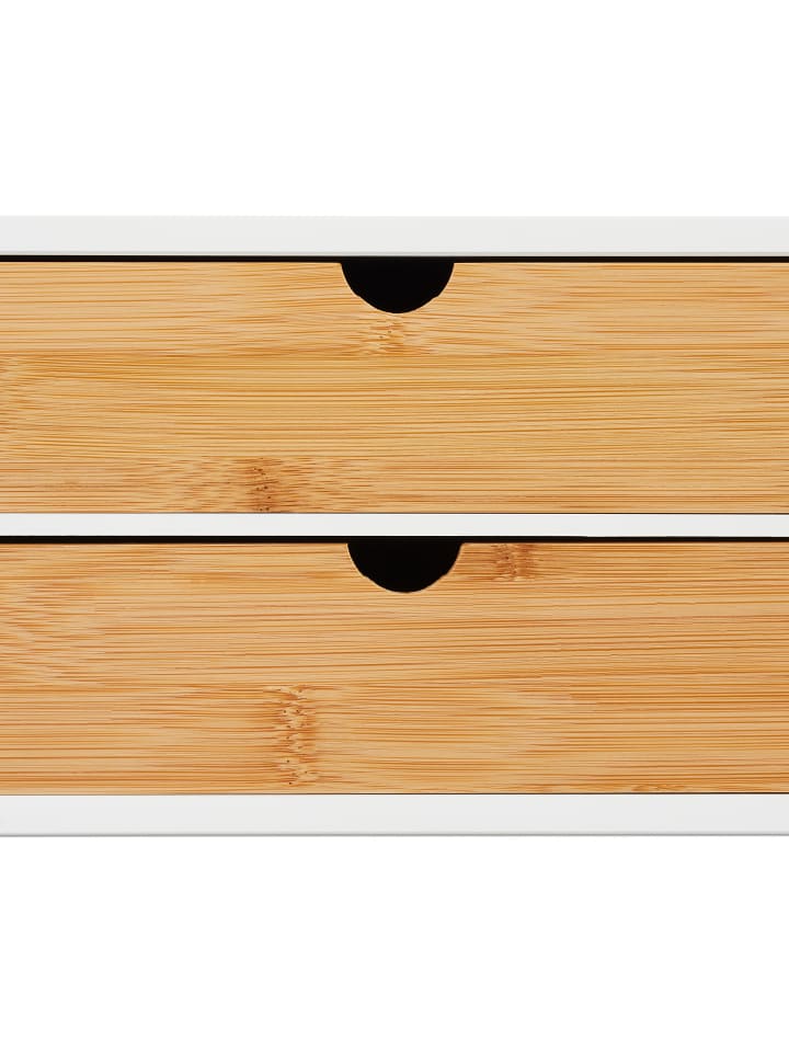 relaxdays Schubladenbox in Weiß/ Natur günstig kaufen onesize