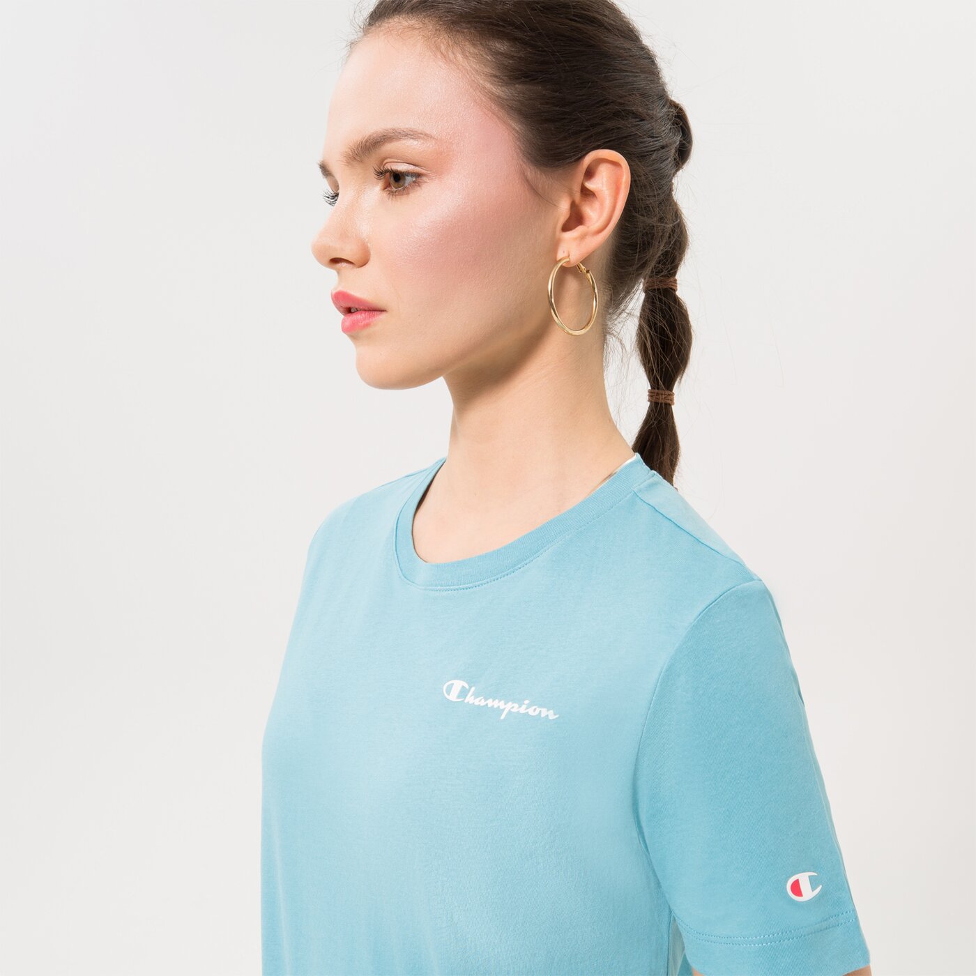 CHAMPION T-SHIRT CREWNECK T-SHIRT Blau