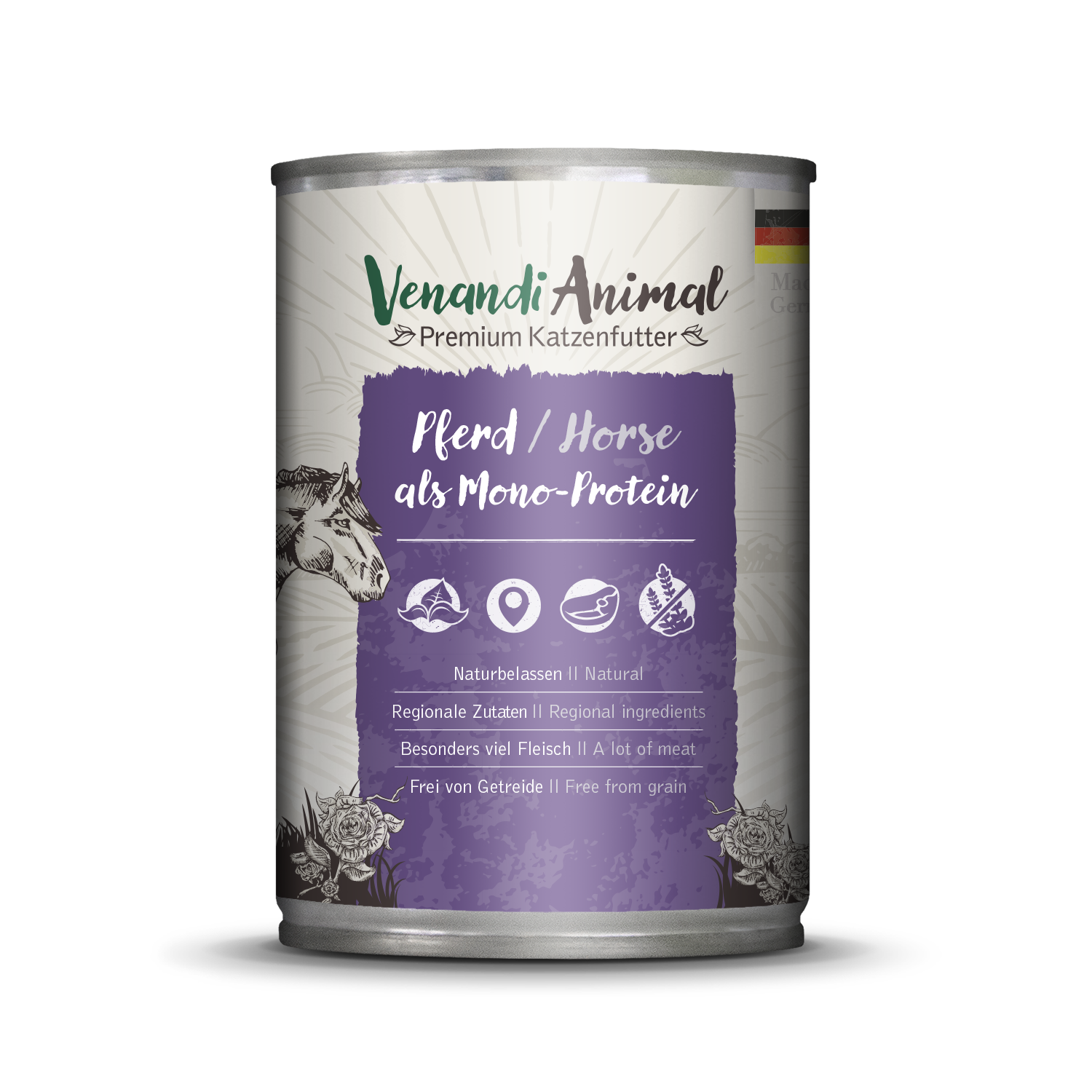 Venandi Nassfutter Venandi Animal Mono-Protein 6x400 g Pferd