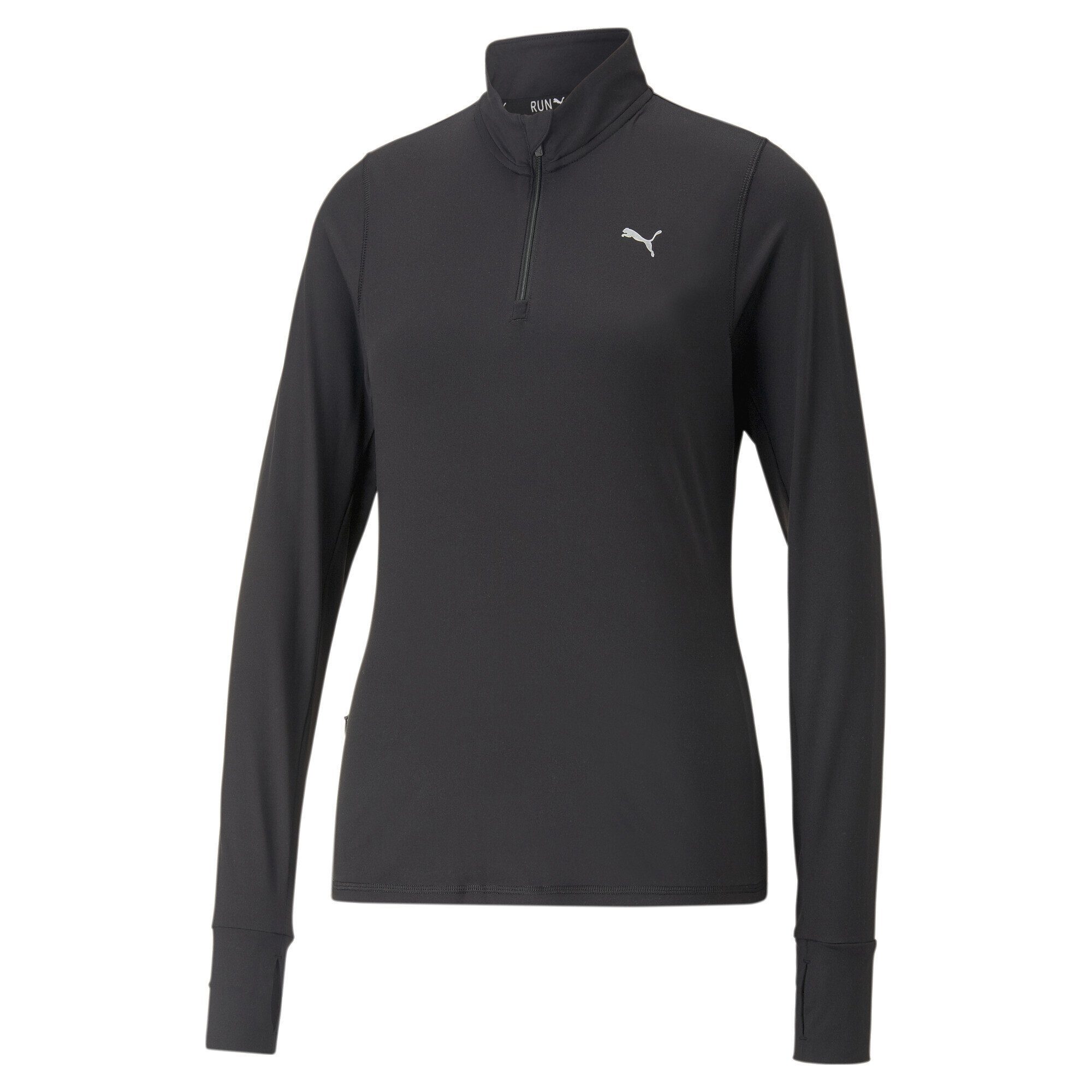 PUMA Trainingspullover Run Favourite Lauftop mit Viertelreißverschluss Damen