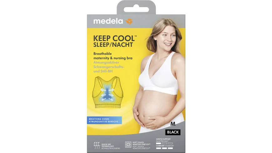 Medela Keep Cool™ Schlaf-Bustier schwarz, M schwarz