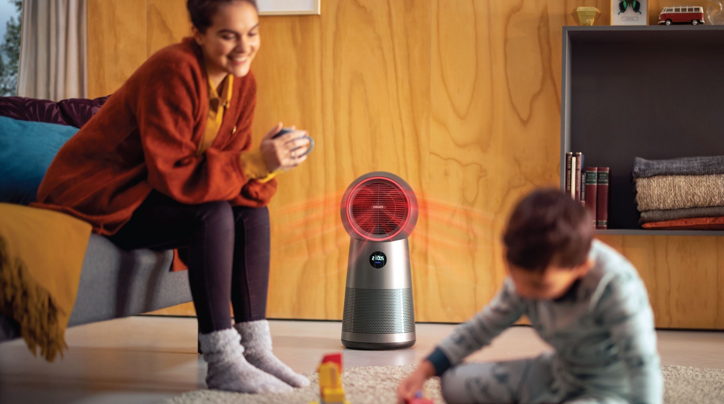 Philips Kombigerät Luftreiniger, Ventilator und Heizlüfter AMF220