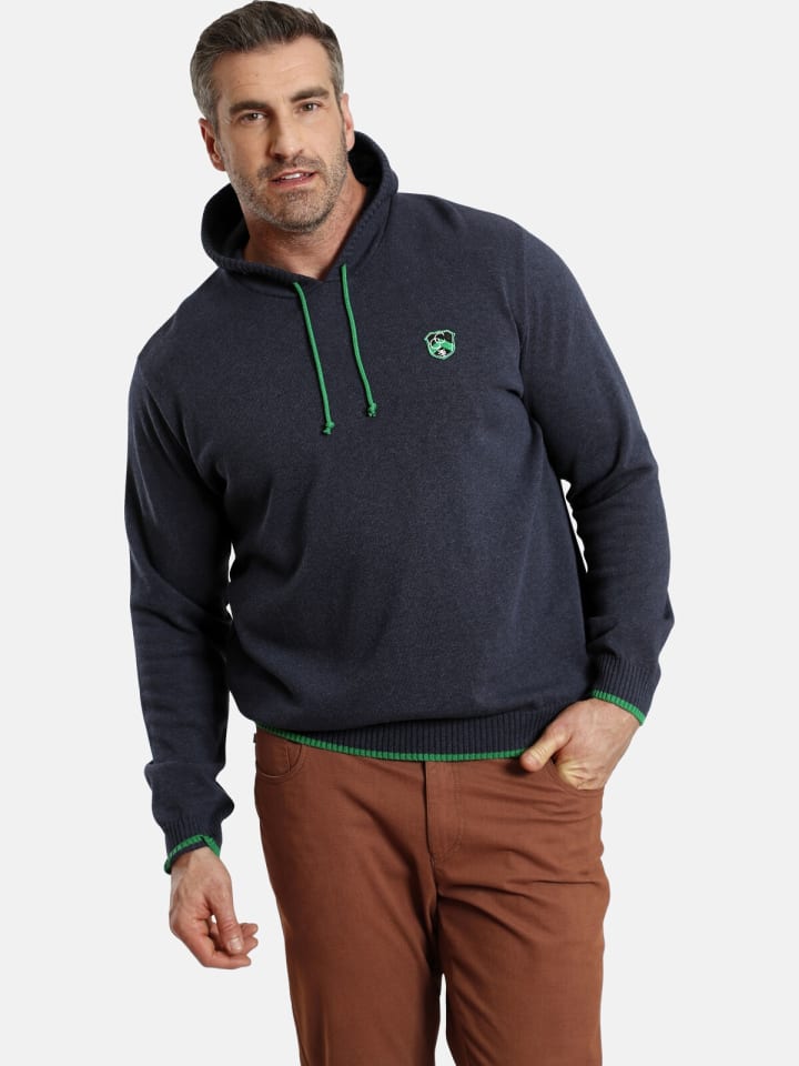 Charles Colby Pullover EARL HICKEN in dunkelblau melange günstig kaufen