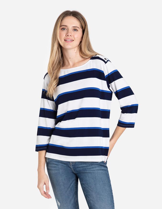 Langarmshirt - Zierknöpfe