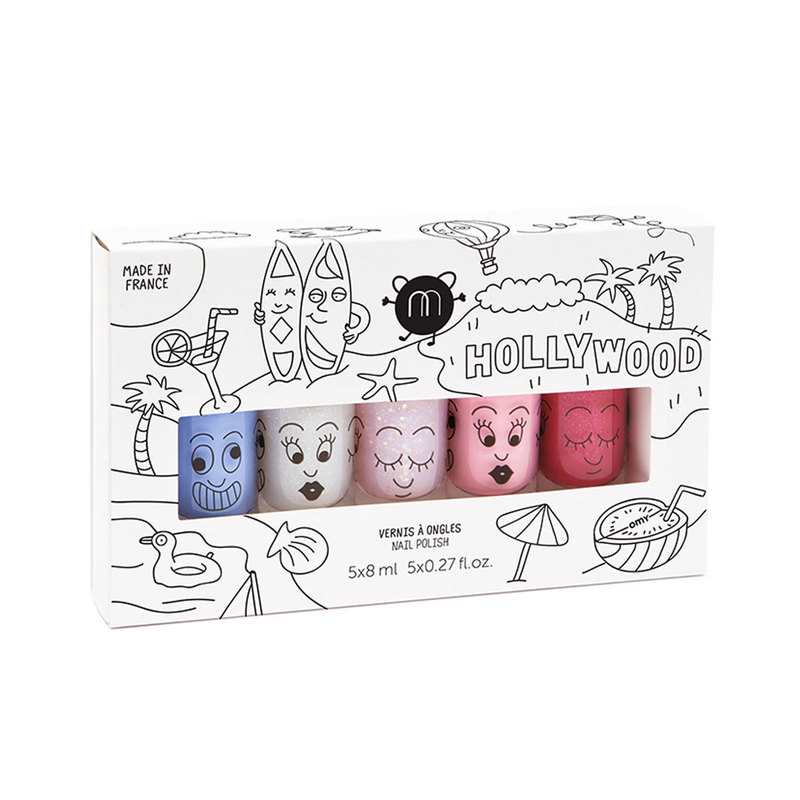 Coffret Cinq vernis à l'eau Hollywood Nailmatic