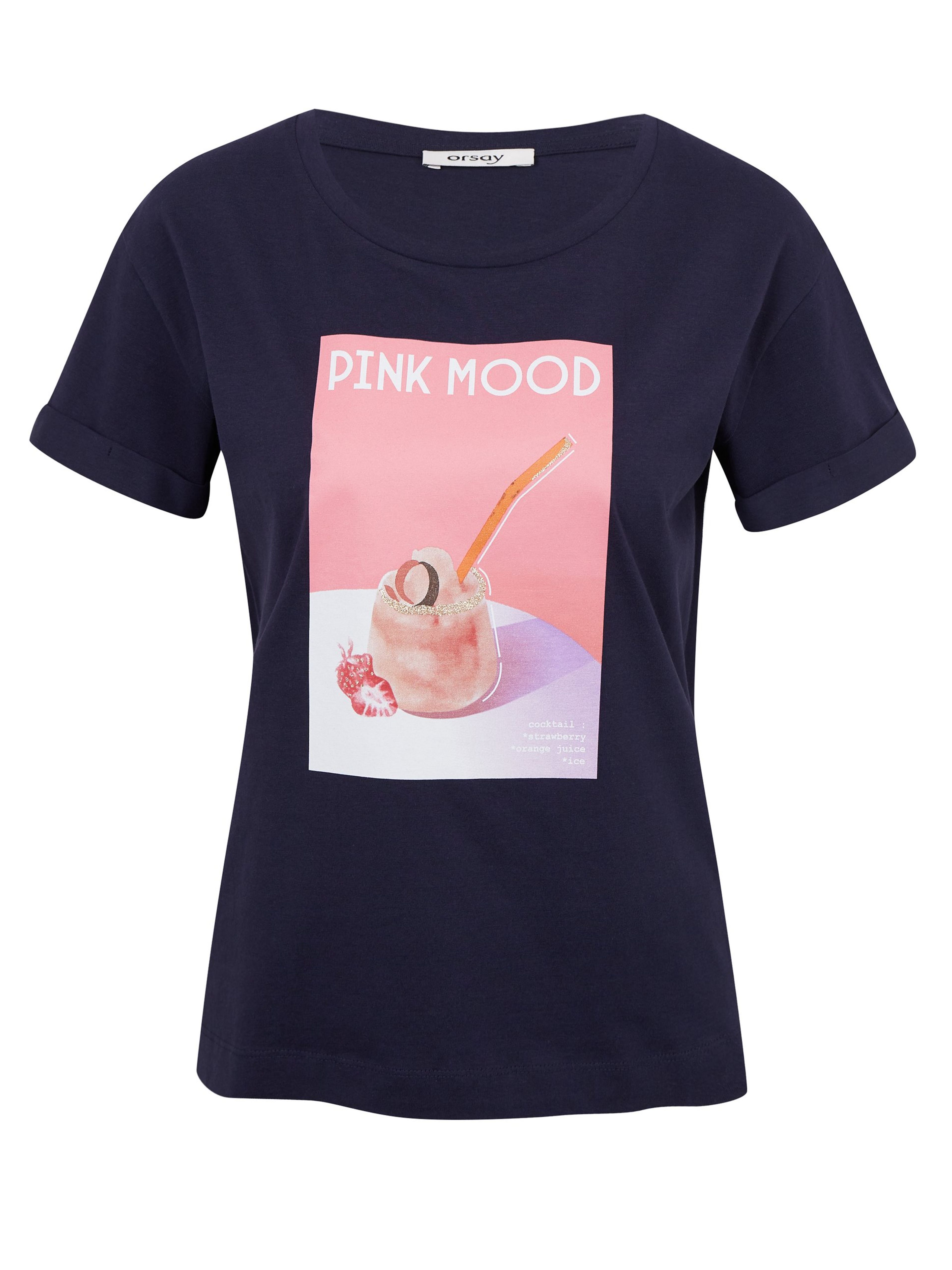 Dunkelblaues ORSAY Damen-T-Shirt
