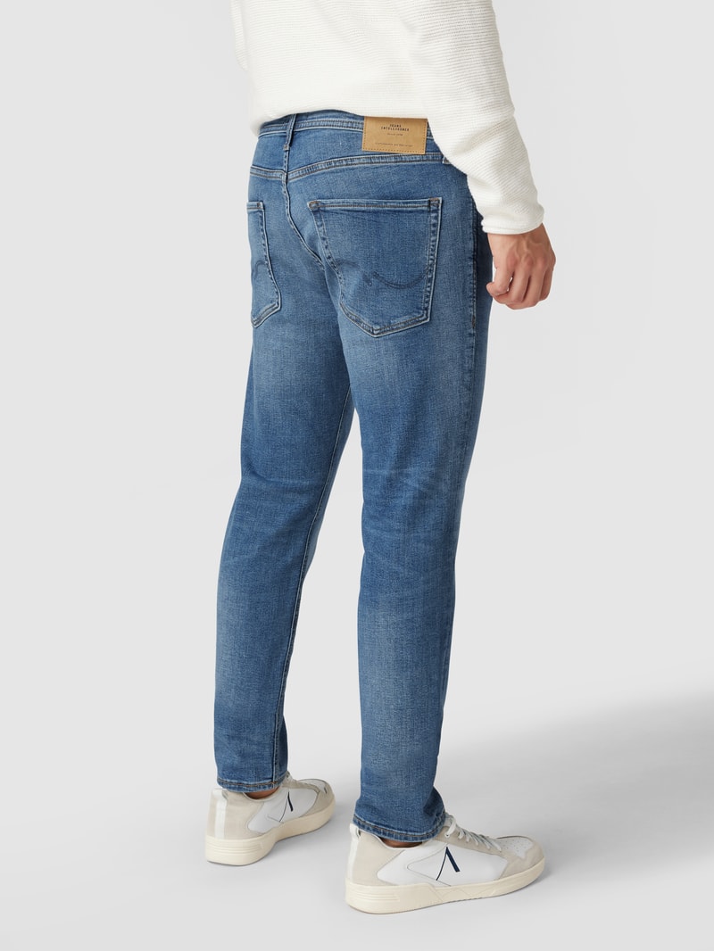 Stone Washed Slim Fit Jeans in jeans
