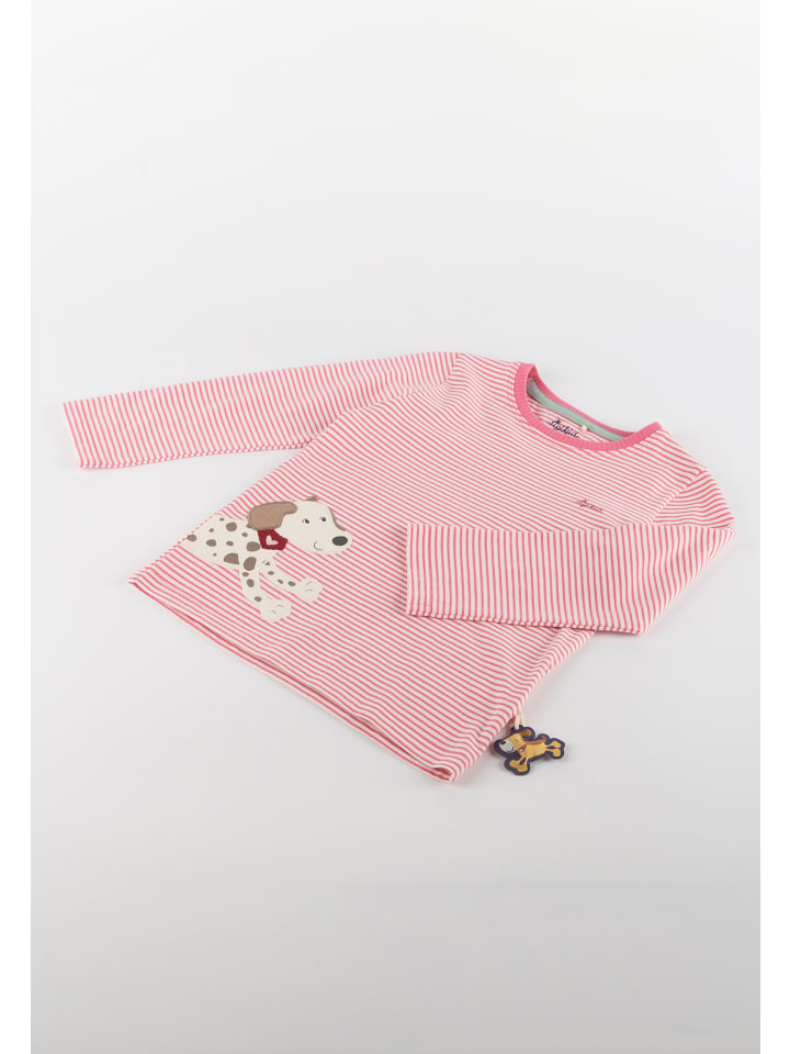 Sigikid Langarmshirt Funny Dog in Rosa/Weiß günstig kaufen