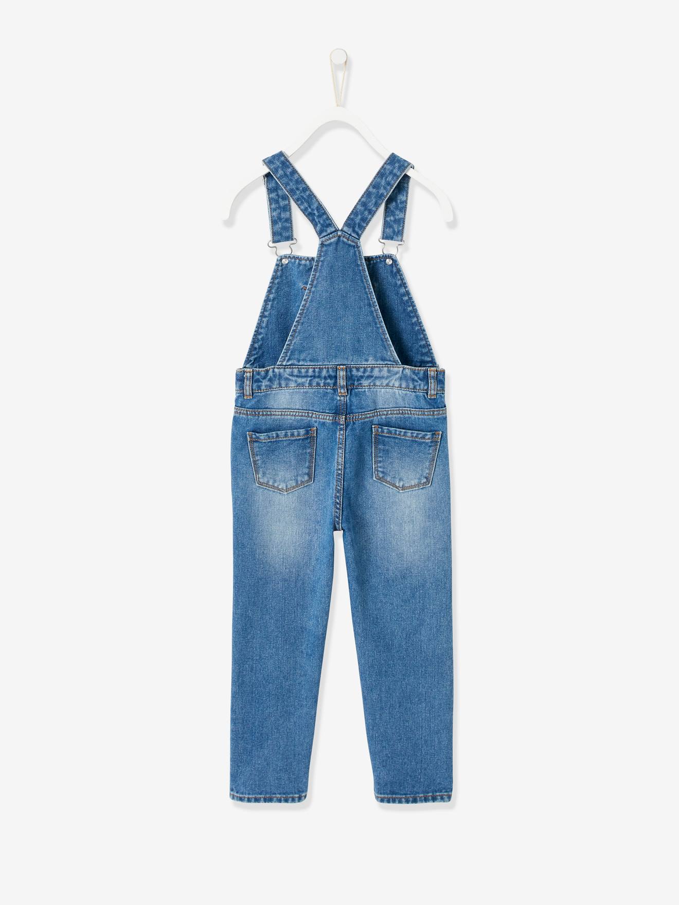 Salopette en jean fille stone