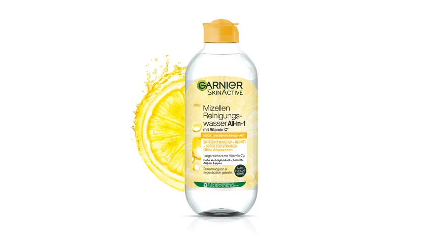 Garnier Skin Active Mizellen Reinigungswasser Vitamin C für müde Haut 400 ml