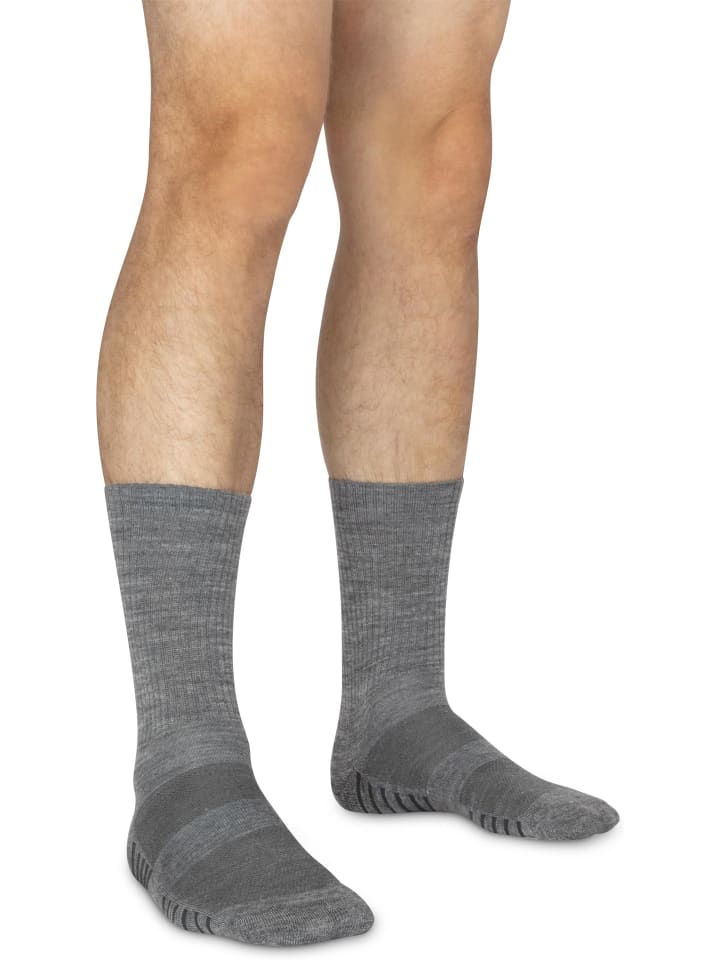 normani 4 Trekkingwandersocken mit Polstersohle und Komfortbund in Grau günstig kaufen
