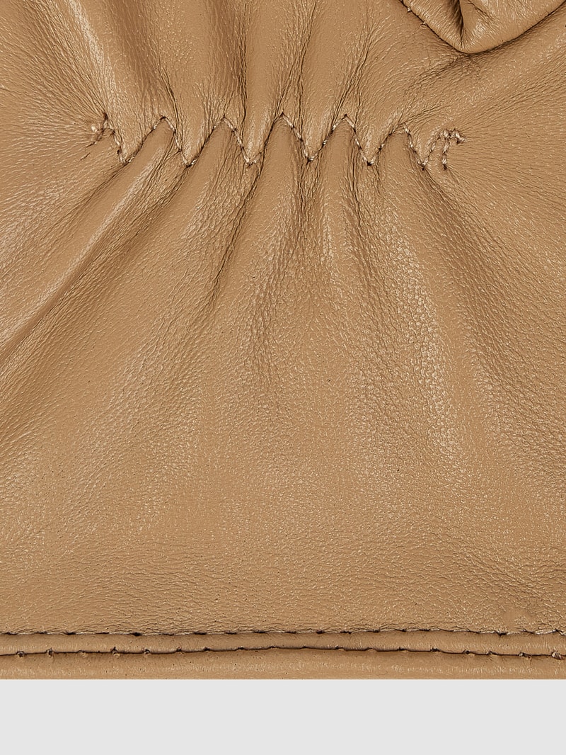 Touchscreen-Handschuhe aus Lammnappa in beige