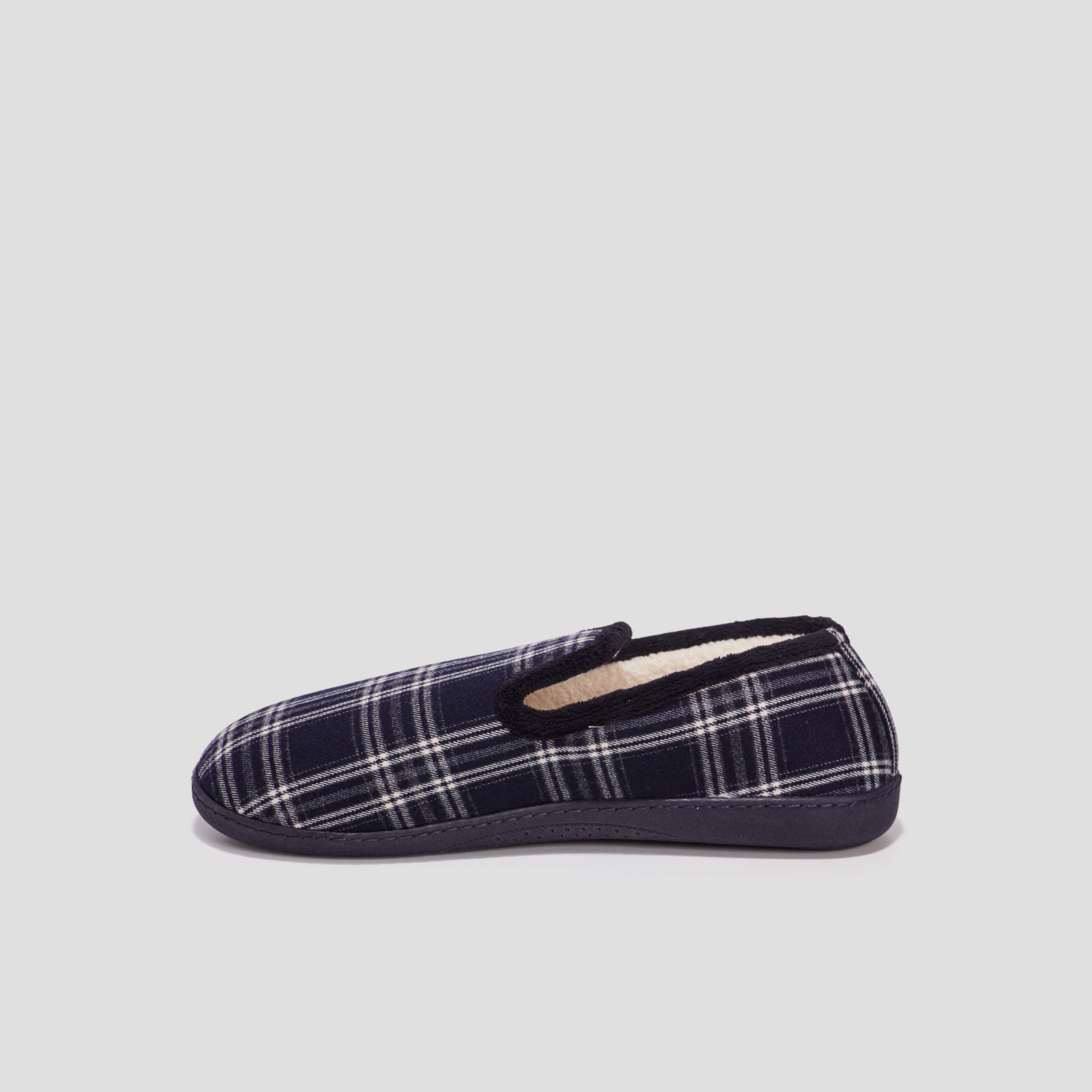Chaussons charentaises Isotoner bleu homme | La Halle
