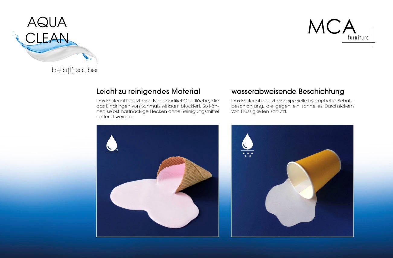 MCA furniture Freischwinger Salta (Set, 2 St), mit Aqua Clean Bezug
