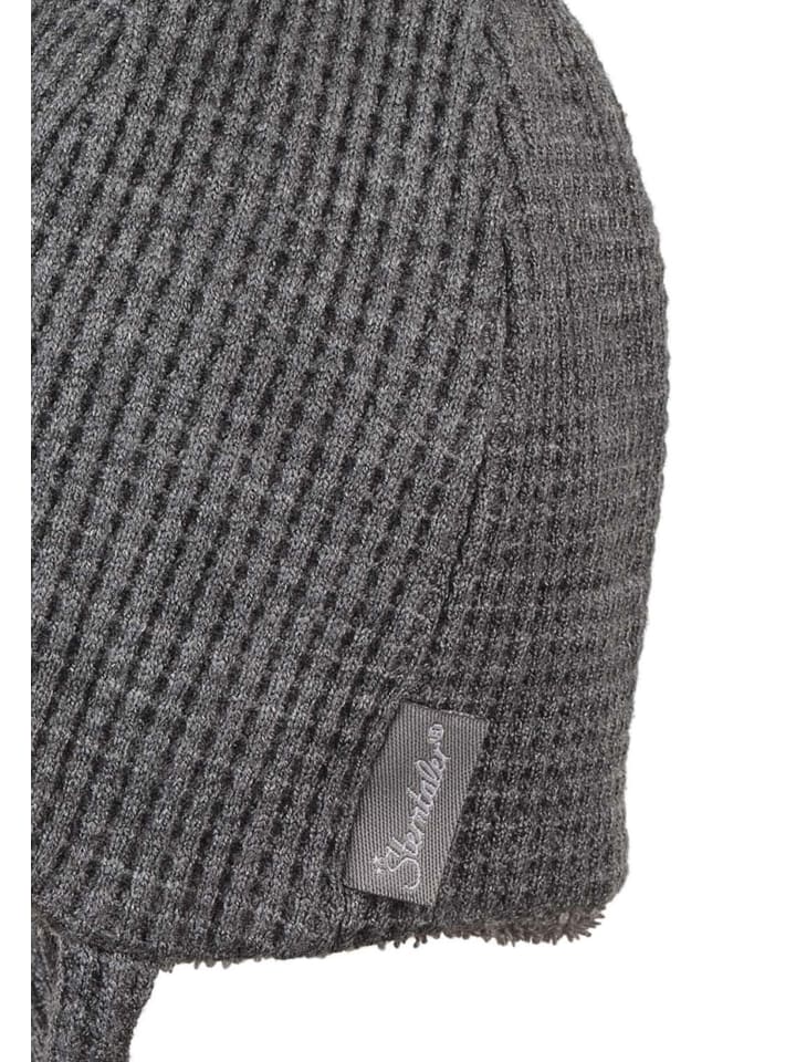 Sterntaler Beanie Waffeloptik in rauchgrau günstig kaufen