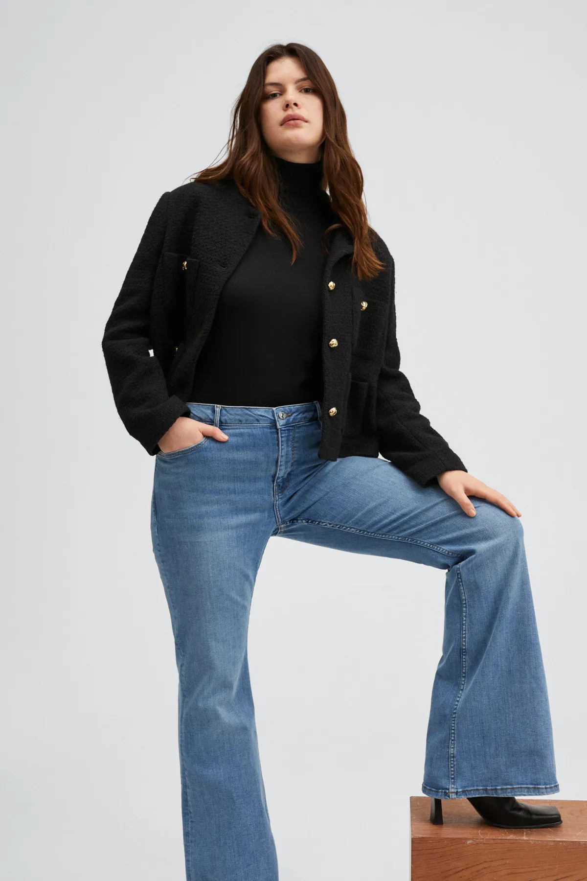 MANGO  Blaue Damenjeans 27040896