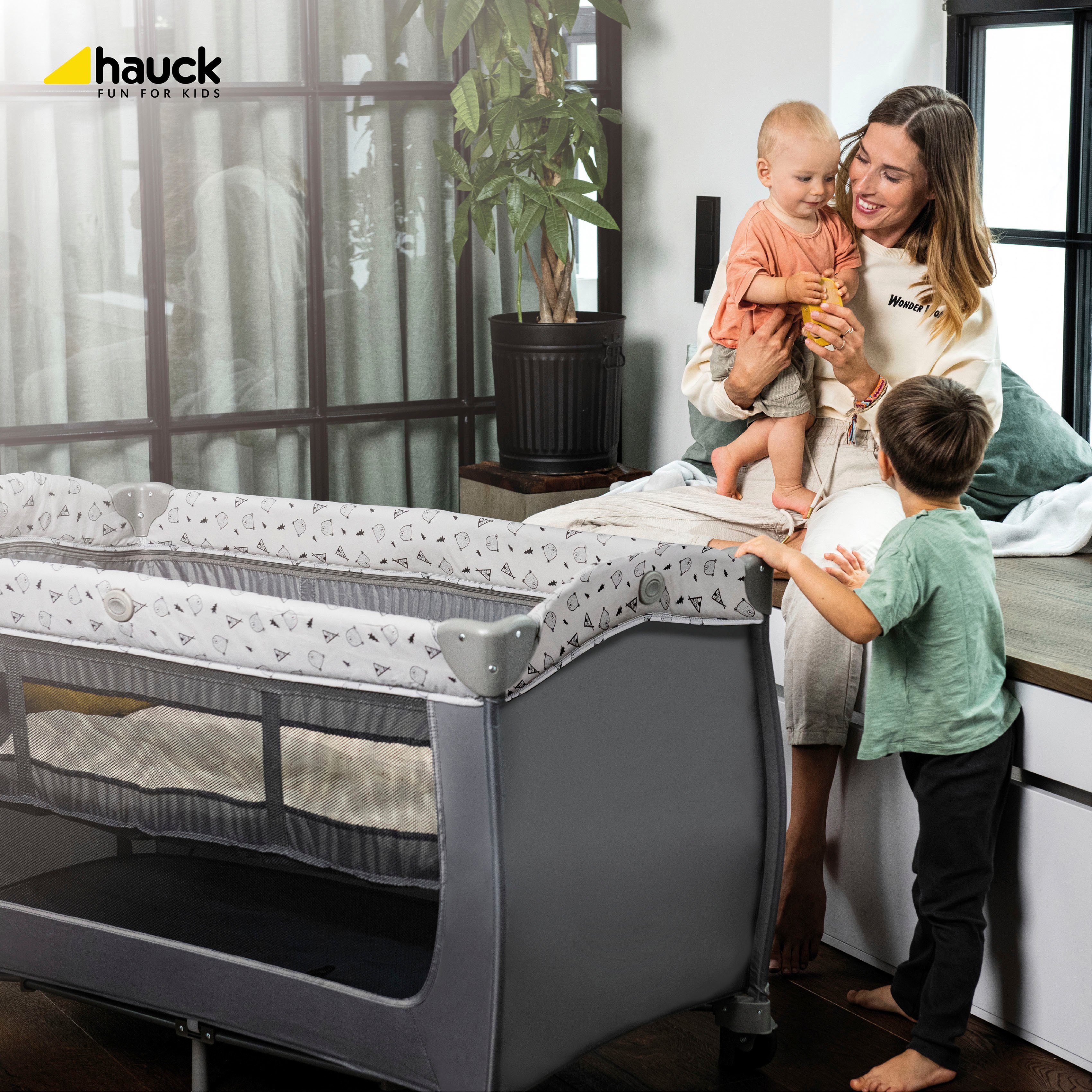 Hauck Baby-Reisebett Sleep'N Play Center, Stars, inkl. Transporttasche