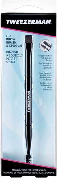 Tweezerman Flat Brow Brush & Spoolie - Flacher Augenbrauenpinsel & Bürstchen Augenbrauenpinsel