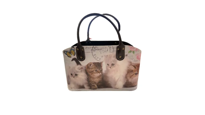Henkeltasche Katzen 33x11x19,5cm