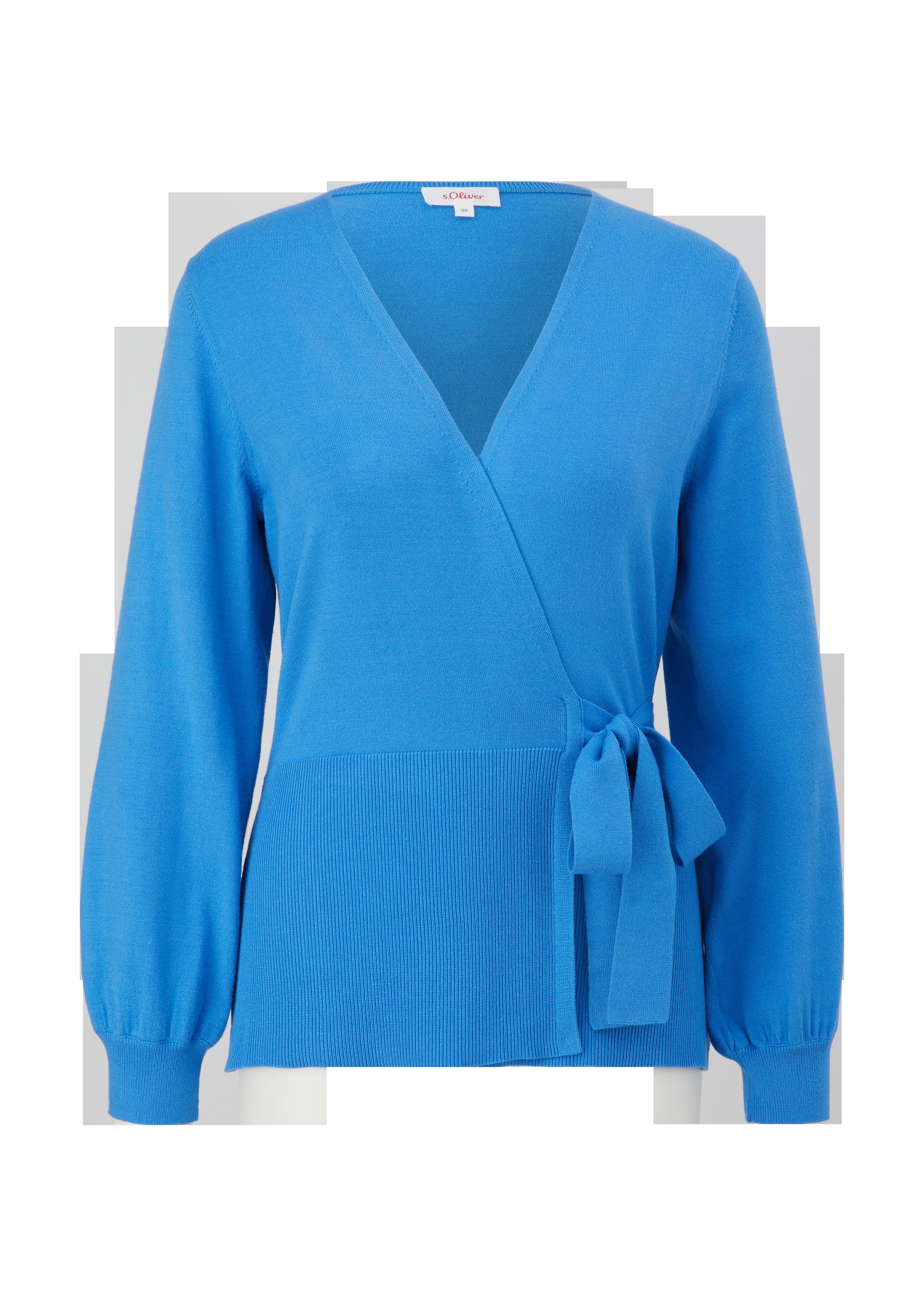 Strickjacke in Wickeloptik  2125658-5547