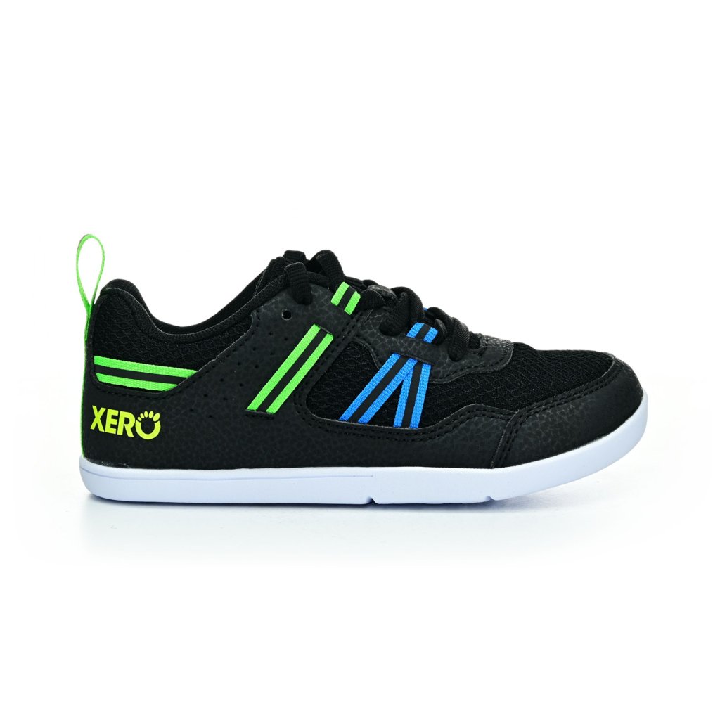 Xero Shoes Prio Youth Black/Lime Barfußschuhe