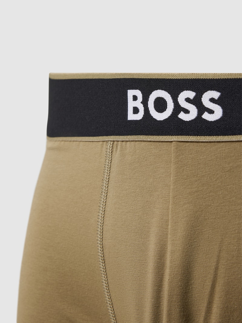 Trunks mit Label-Print in olivgrün