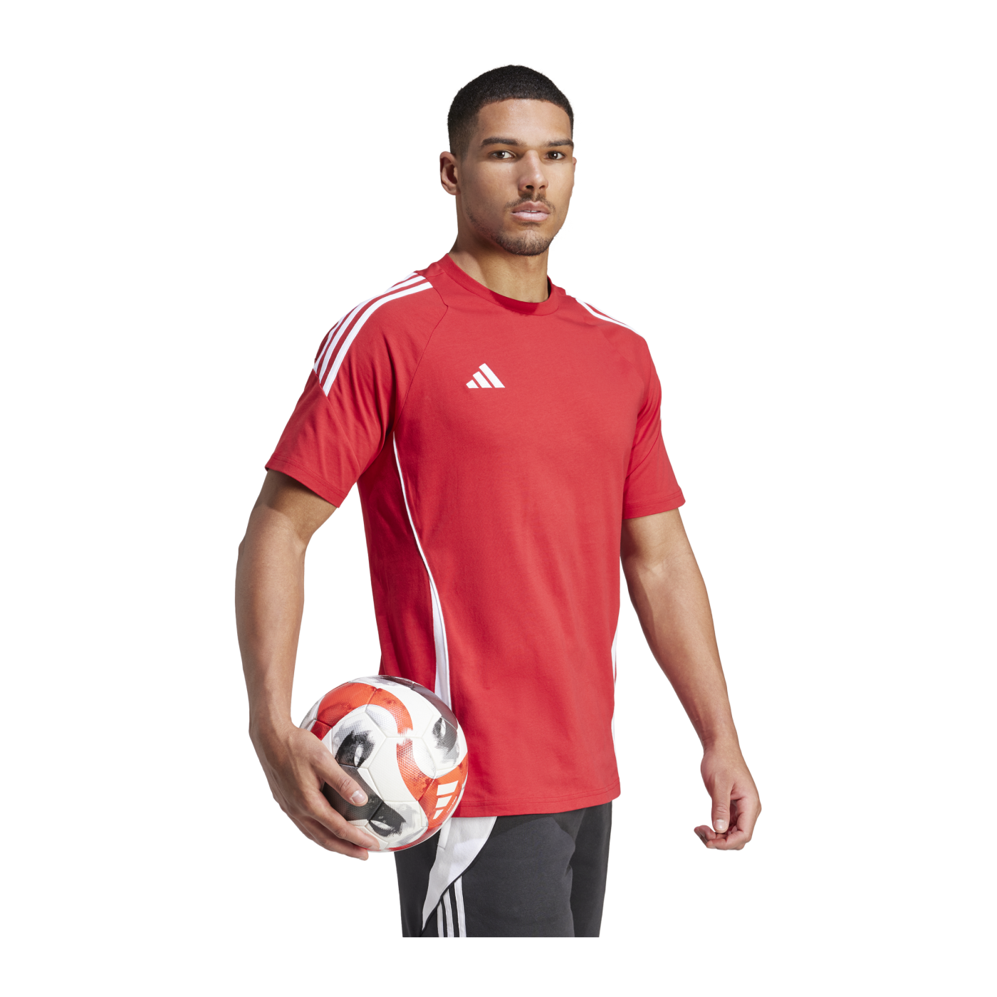 adidas Tiro 24 T-Shirt Rot Weiss