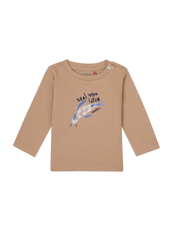 Noppies Langarmshirt Grinestar in Natural günstig kaufen