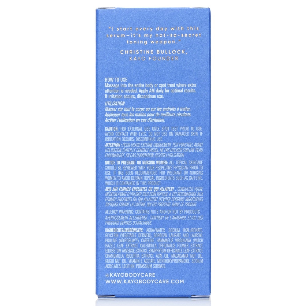 kayo body care CONCENTRATED FIRMING  SERUM Body Serum
