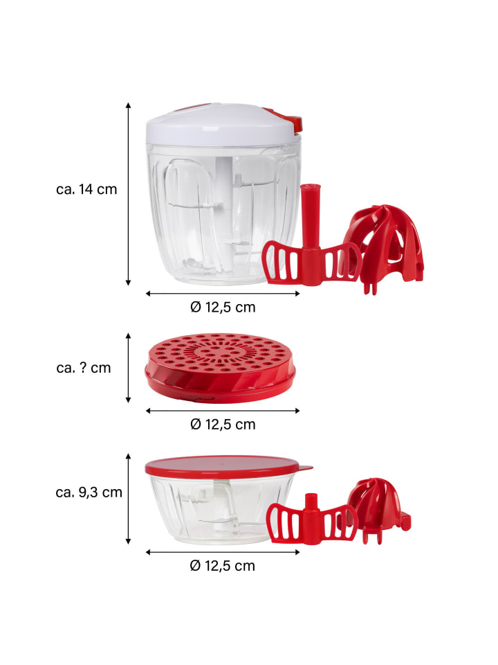 Stoneline Multizerkleinerer Set 12-teilig in Rot günstig kaufen onesize