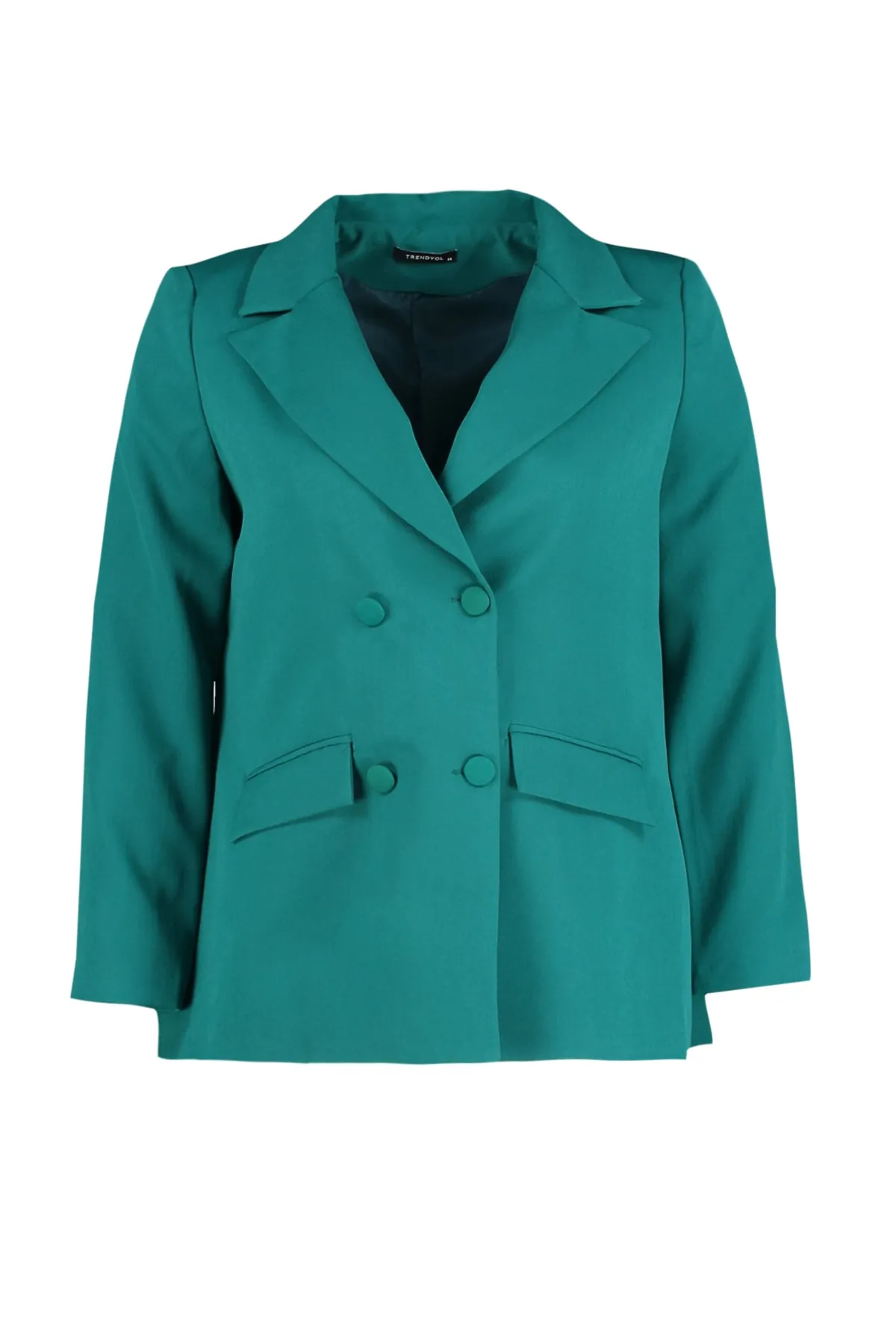 Trendyol Curve  Grüne Jacke mit Taschendetail TBBSS22CE0180