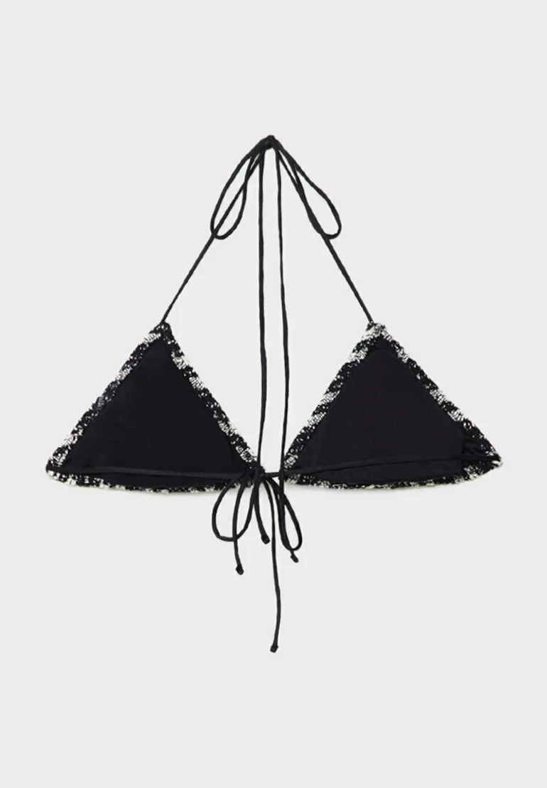 Stradivarius EFFECT TRIANGLE - Top de bikini