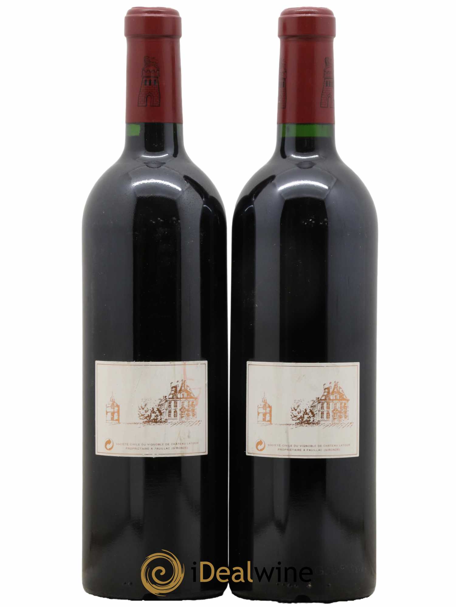 Château Latour 1er Grand Cru Classé  1999 - Lot de 2 Bouteilles