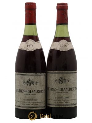 Gevrey-Chambertin Veuve Tisserandot 1976 - Lot de 2 Bouteilles
