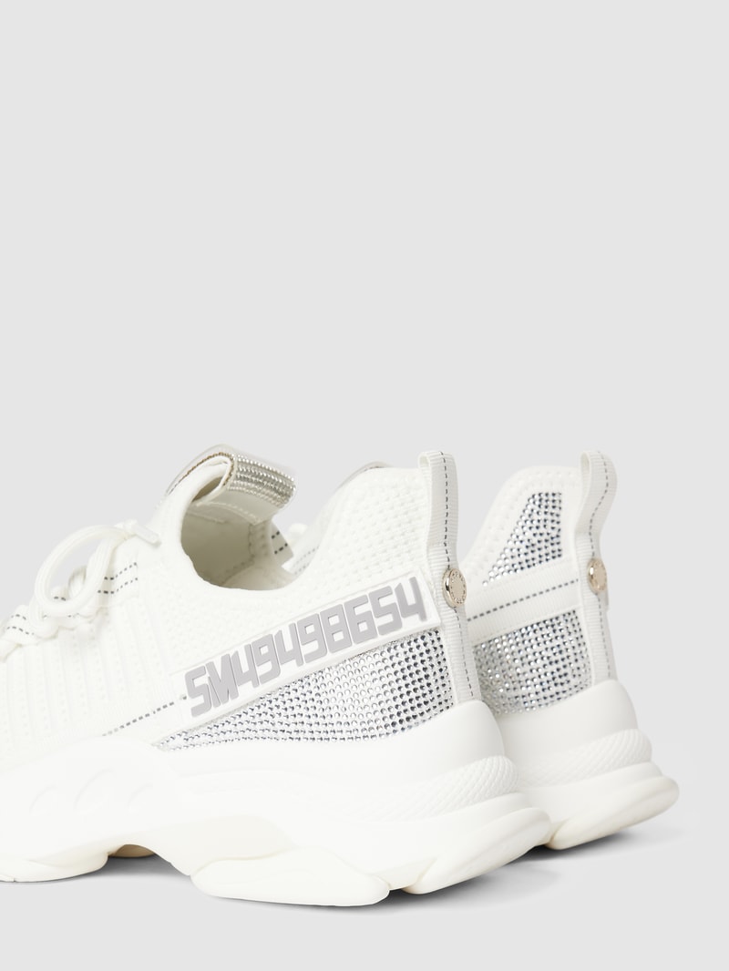 Sneaker mit Label-Detail Modell 'Maxilla' in offwhite
