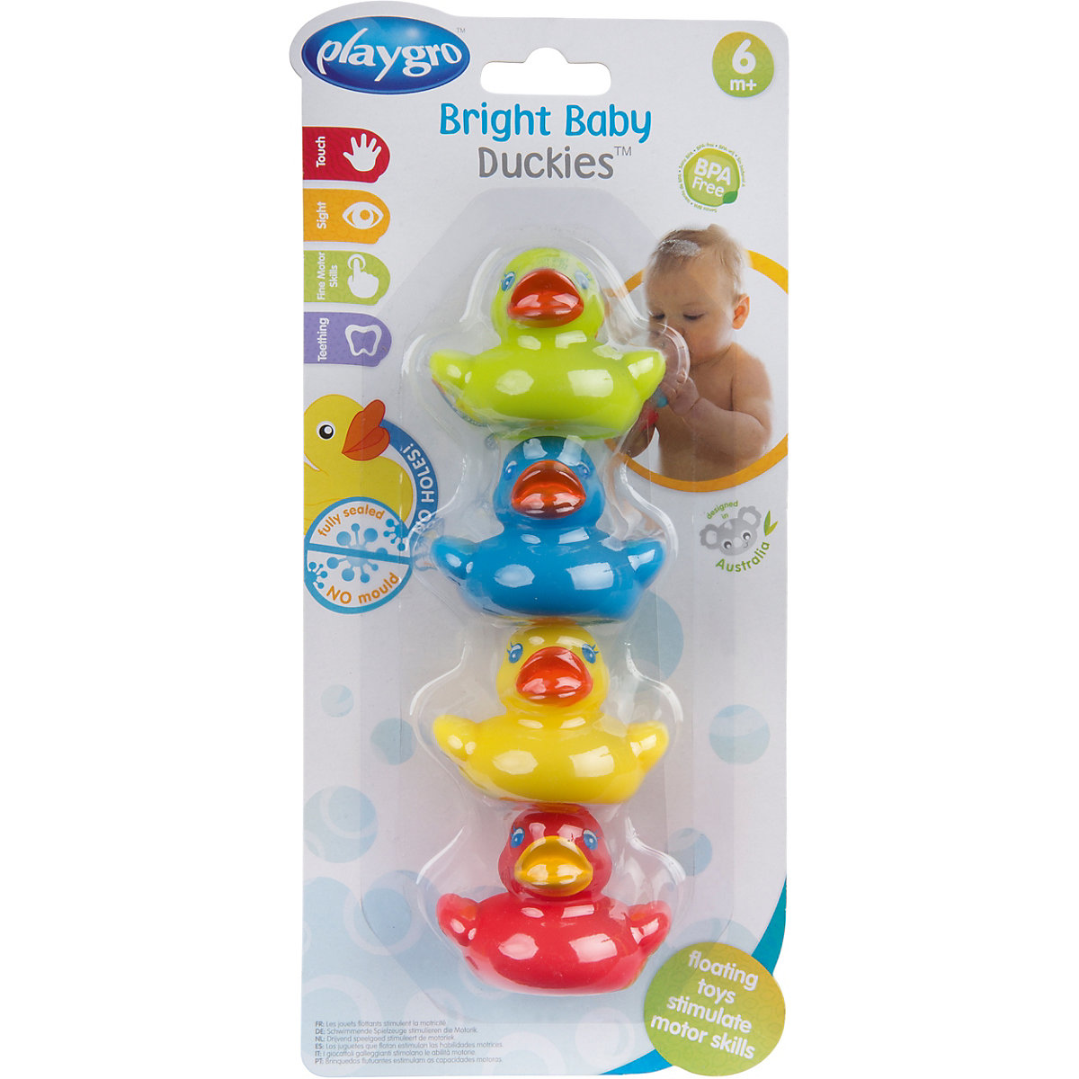 Mini Badeenten wasserdicht 4 Stck.