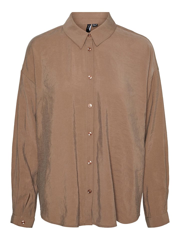 Vero Moda Hemd in Hellbraun günstig kaufen