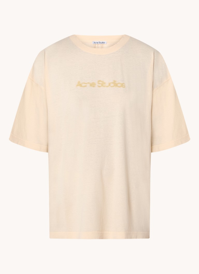 Acne Studios majica od organskog pamuka predimenzioniranih dimenzija s printom logotipa