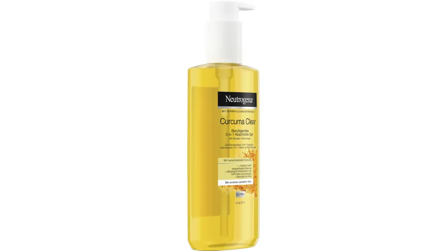 Neutrogena Curcuma Beruhigendes 3in1 Abschmink-Gel 200 ml