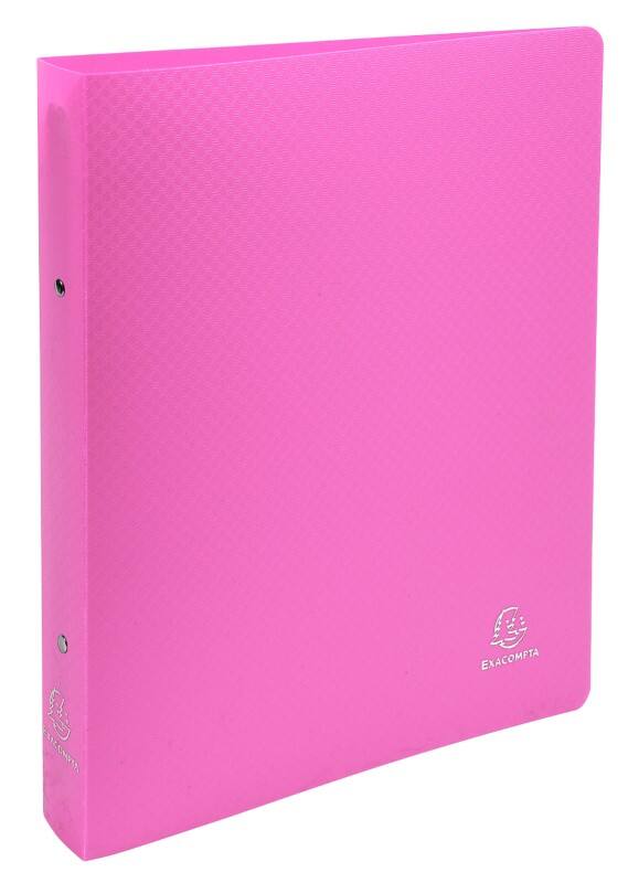 Exacompta Ringbuch 2 Ringe Polypropylen A4 Maxi Rosa 15 Stück